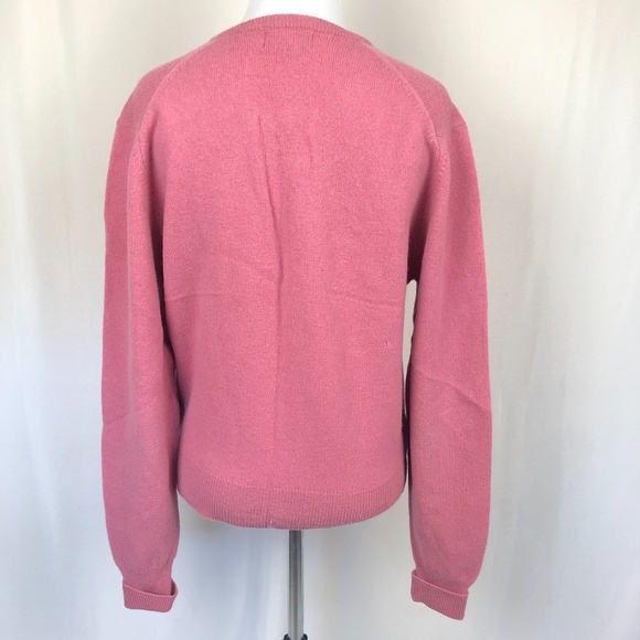 Lands End Lambswool Pullover Sweater V Neck Long S - Picture 5 of 7